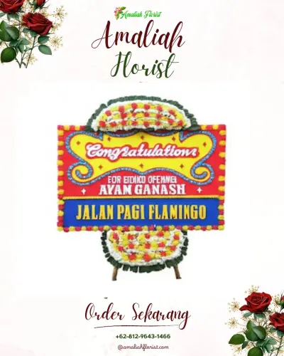 Bunga Papan Congratulation di Caruban Madiun